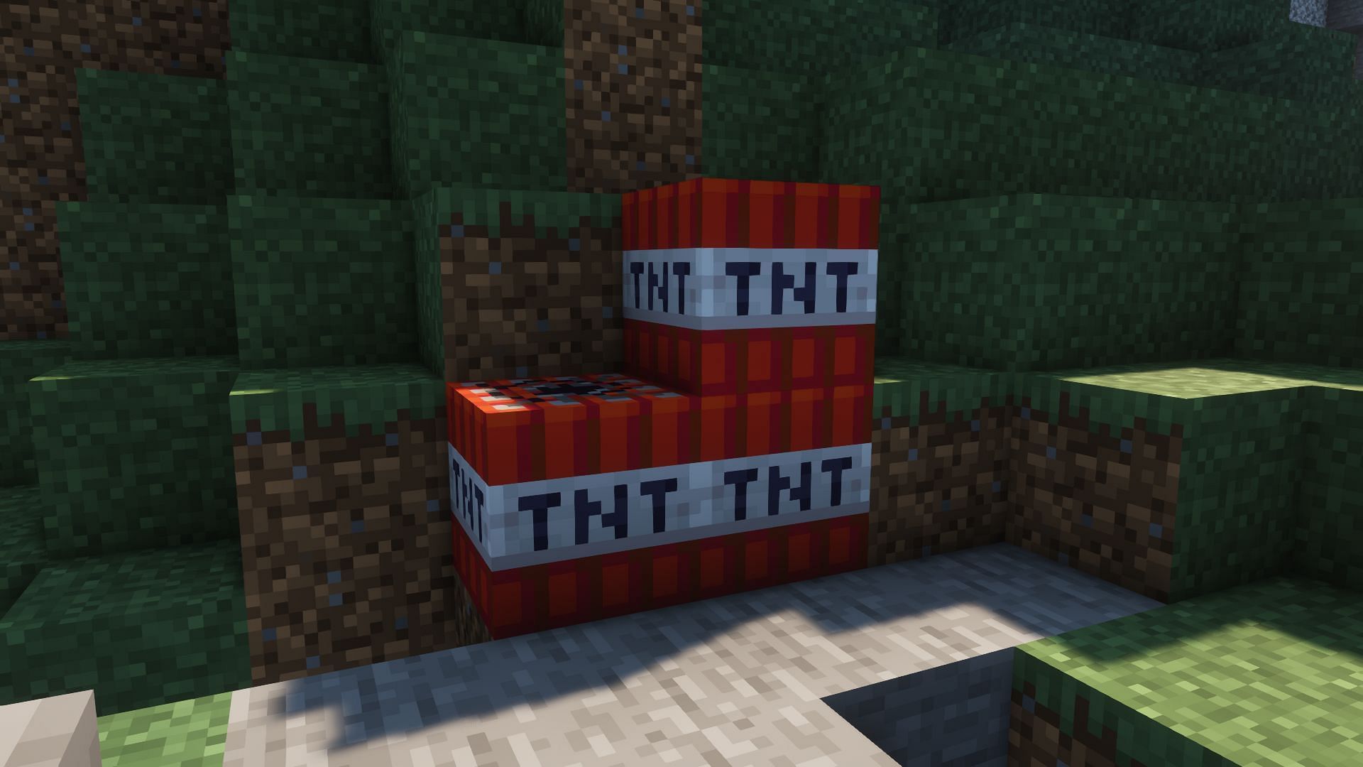 TNT blocks (Image via Minecraft)