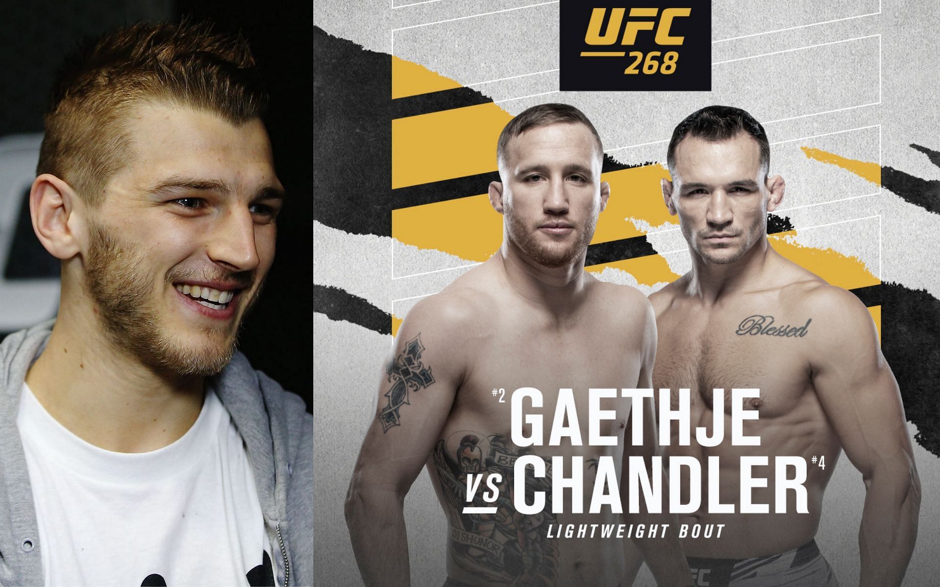 Dan Hooker (left) predicts Justin Gaethje vs. Michael Chandler (right) [Right Image Courtesy: UFC on Facebook]