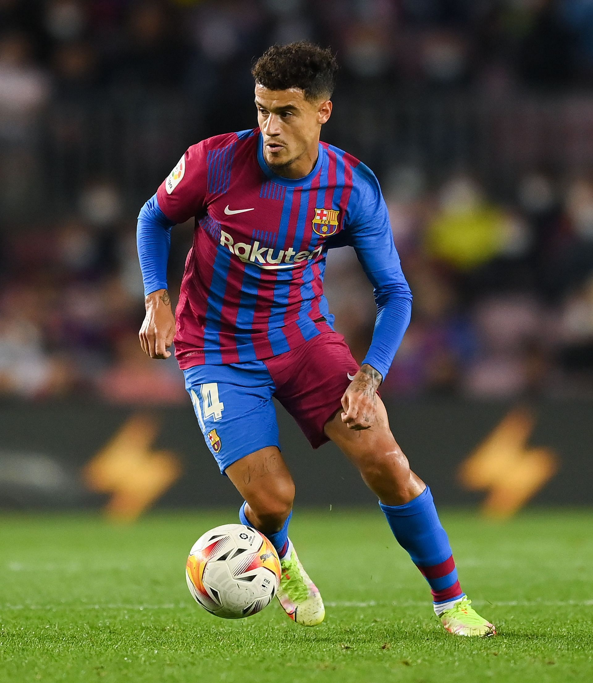 Philippe Coutinho in action for FC Barcelona