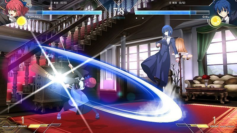 Kohaku fighting against Ciel in Tohno mansion (Image via DELiGHTWORKS)