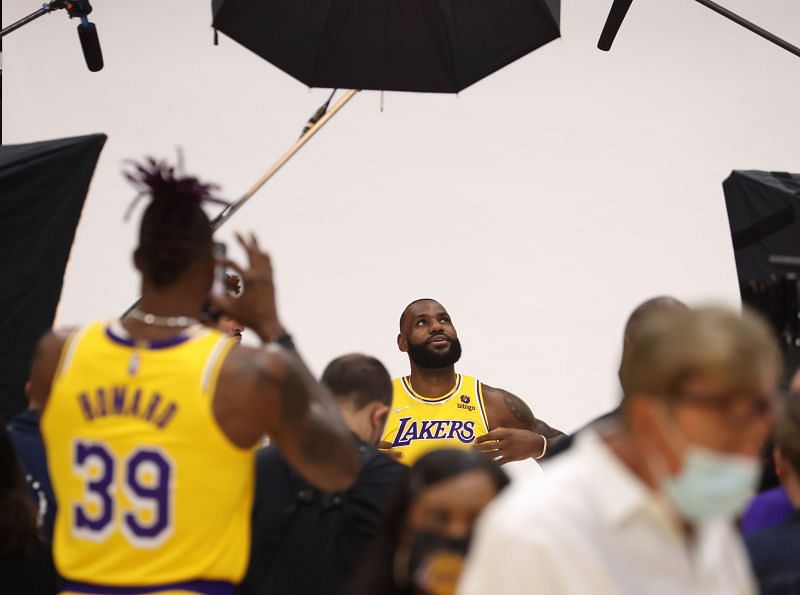 LeBron James at LA Lakers Media Day