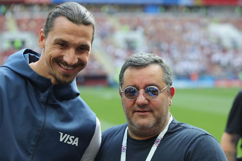 Super agent Mino Raiola and his client Zlatan Ibrahimovic have actively voiced their dissent towards EA Sports and the FIFA franchise (Image via Getty)