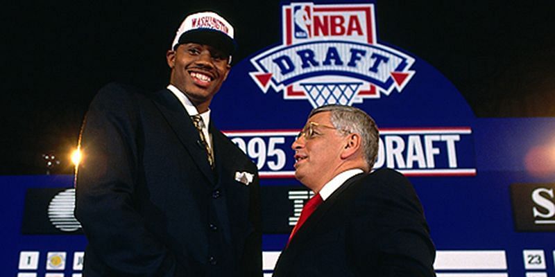 Washington selected Rasheed Wallace with the 4th pick in the 1995 NBA Draft