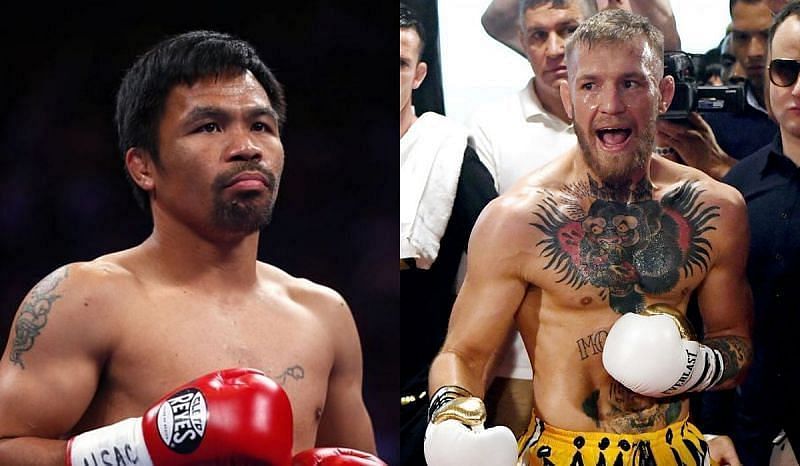 Manny Pacquiao (left) and Conor McGregor (right)