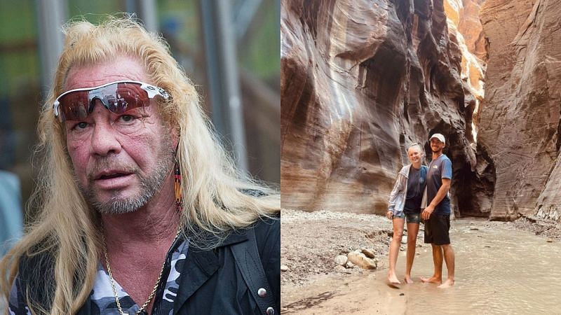 Dog the Bounty Hunter recently dubbed Brian Laundrie as a &quot;serial killer&quot; (Image via Getty Images and Gabby Petito/Instagram)