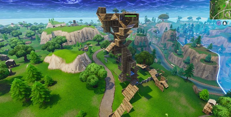 Fortnite build battles are often had by sweats (Image via Epic Games)