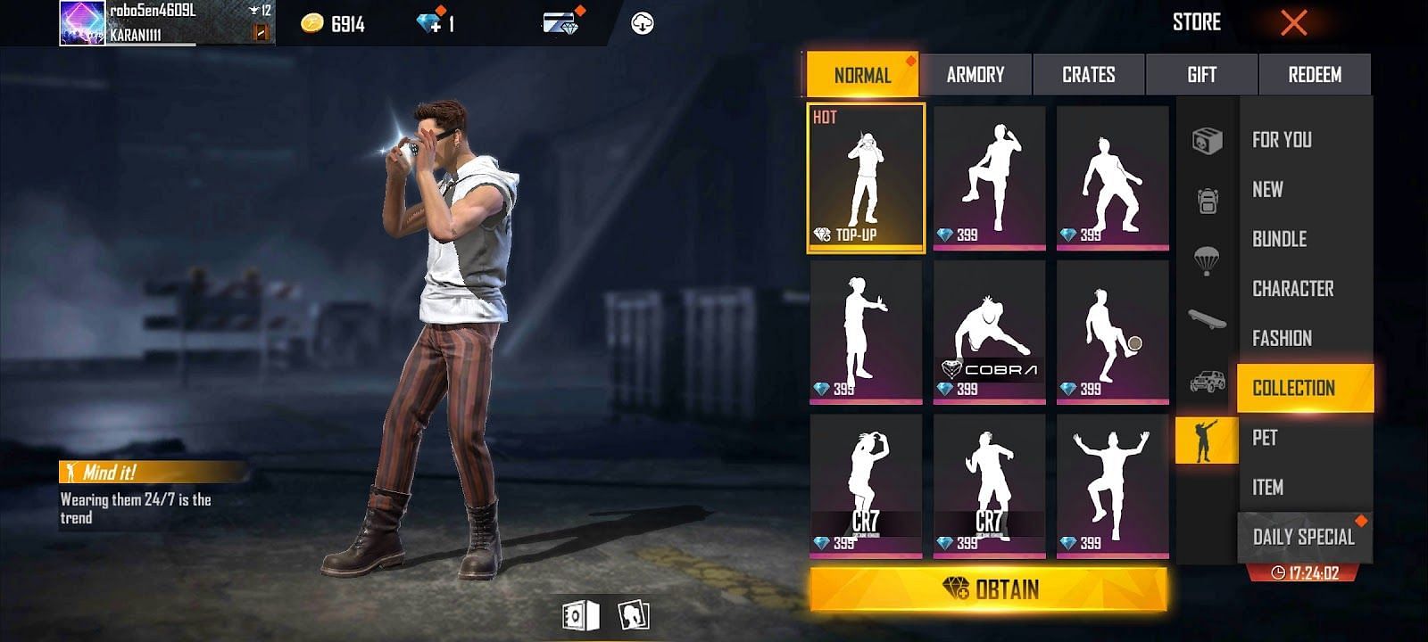 Mind it! emote (Image via Free Fire)