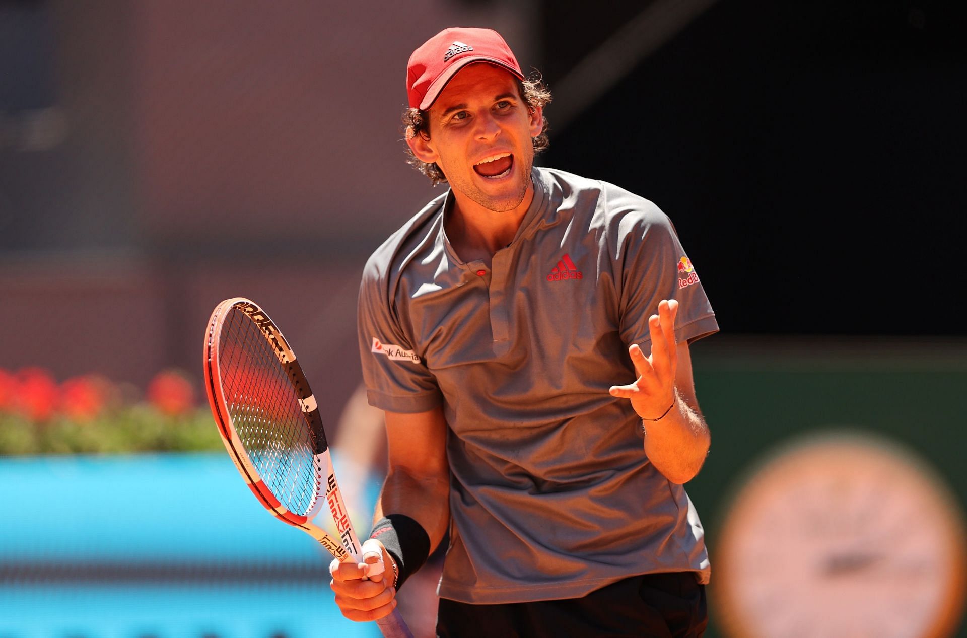 Dominic Thiem at the 2021 Madrid Open