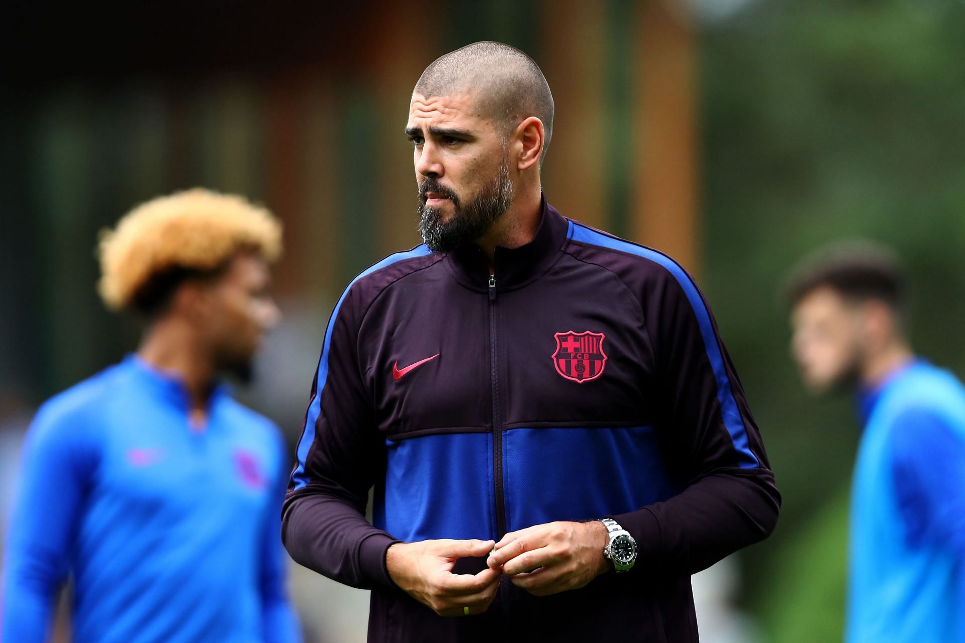 Valdes is currently the goalkeeping coach at Barcelona B