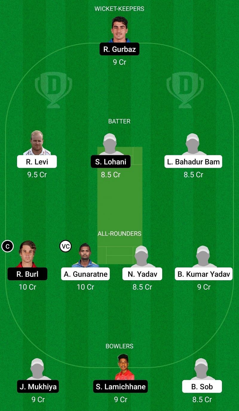 Dream11 Team for Pokhara Rhinos vs Kathmandu Kings XI - Everest Premier League T20 2021.