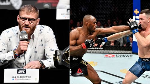 Jan Blachowicz (left) has predicted Kamaru Usman vs. Colby Covington II