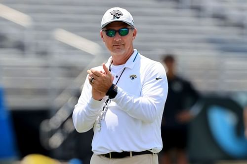 Urban Meyer during Jacksonville Jaguars' training camp