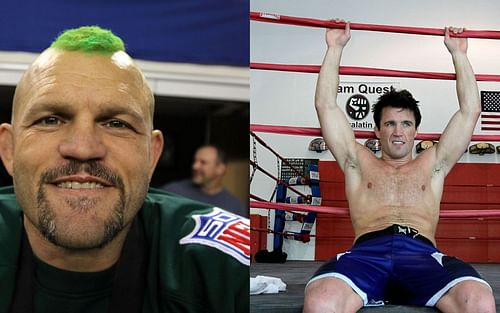 Chuck Liddell (left). Chael Sonnen (right).