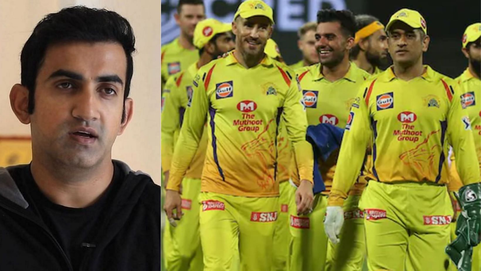 Gautam Gambhir (L) talks about CSK&#039;s unenviable record in IPL finals.