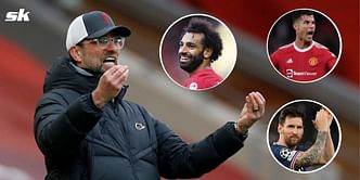 "We don't have to talk about Ronaldo and Messi" - Jurgen Klopp says there is 'nobody better' than Mohamed Salah at the moment