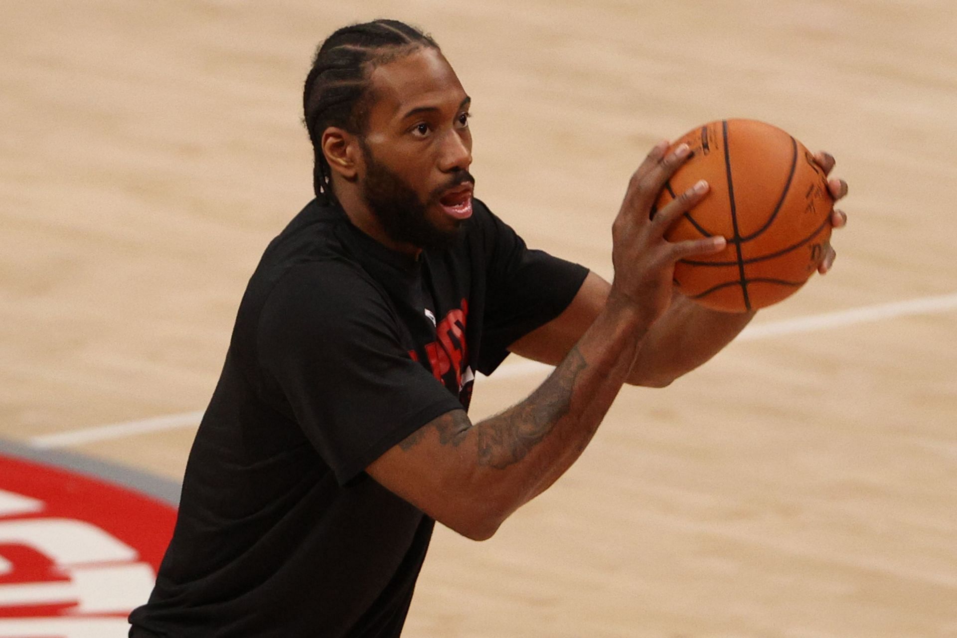 Kawhi Leonard is currently out due to a partially torn ACL in his right knee.