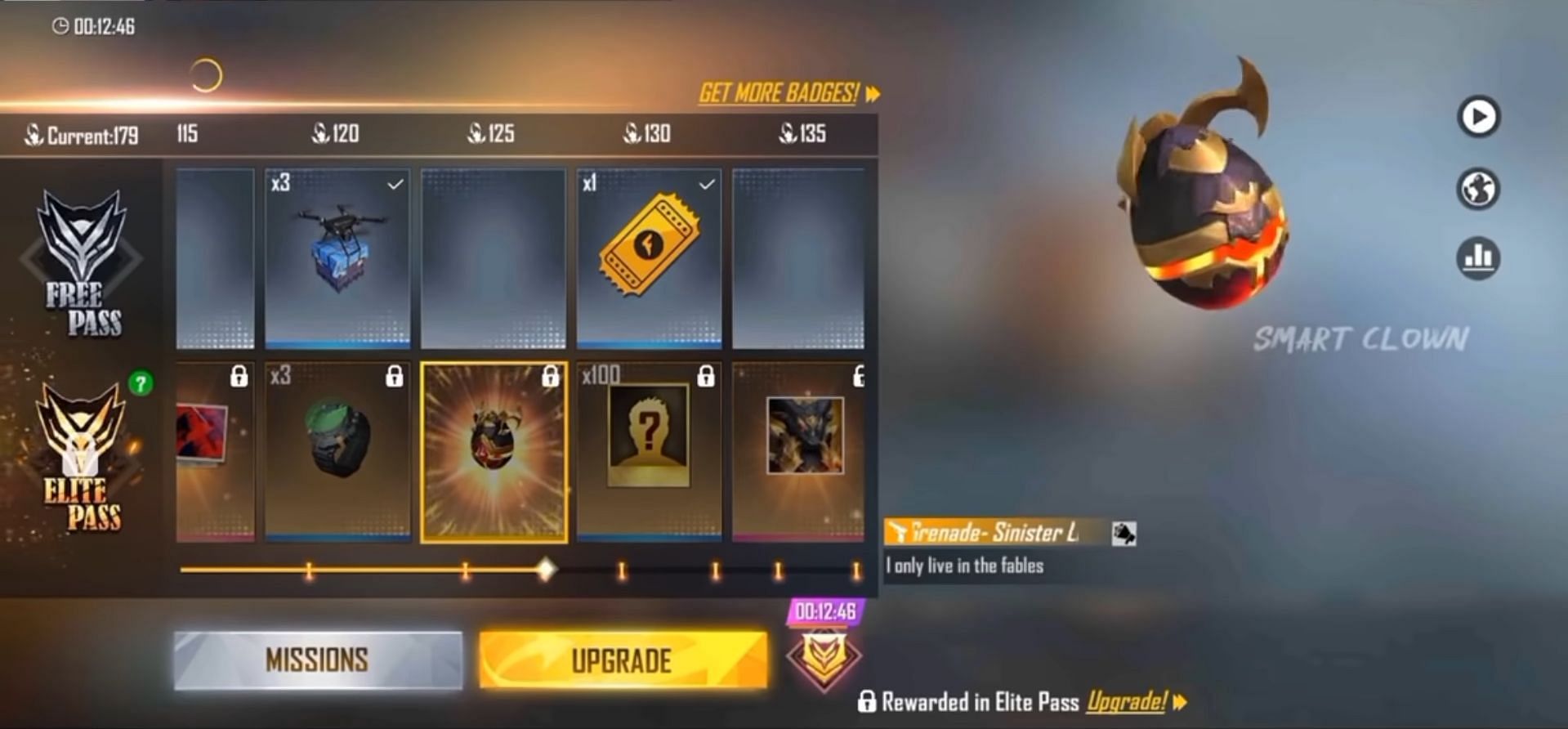 Grenade - Snister Legend at 125 badges (Image via ONE FOR ALL GAMING / YouTube)