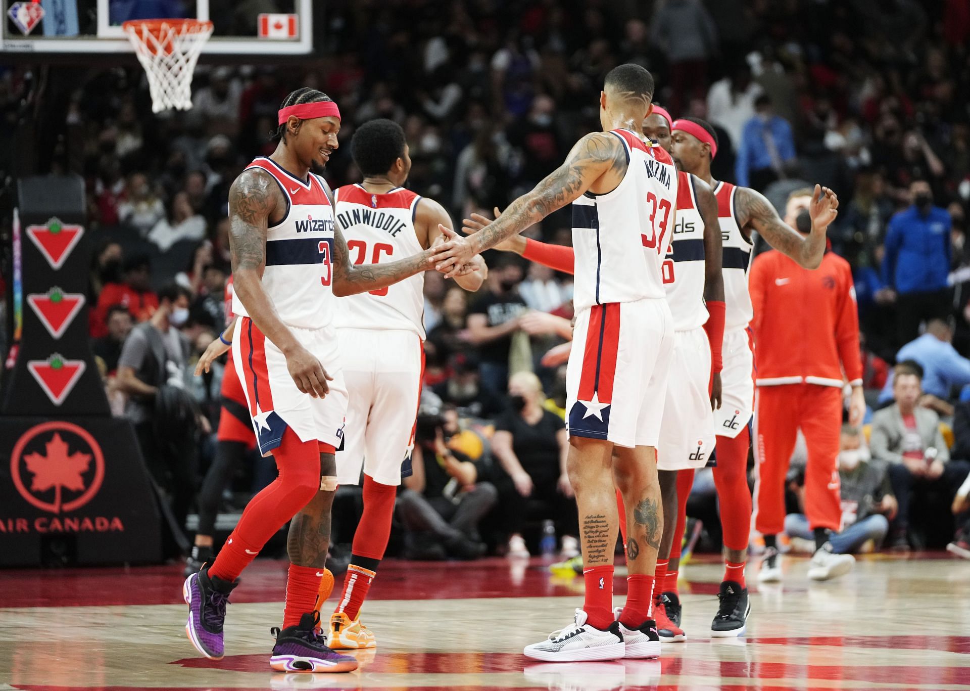 The Washington Wizards defeated the Toronto Raptors in their first game of the season.