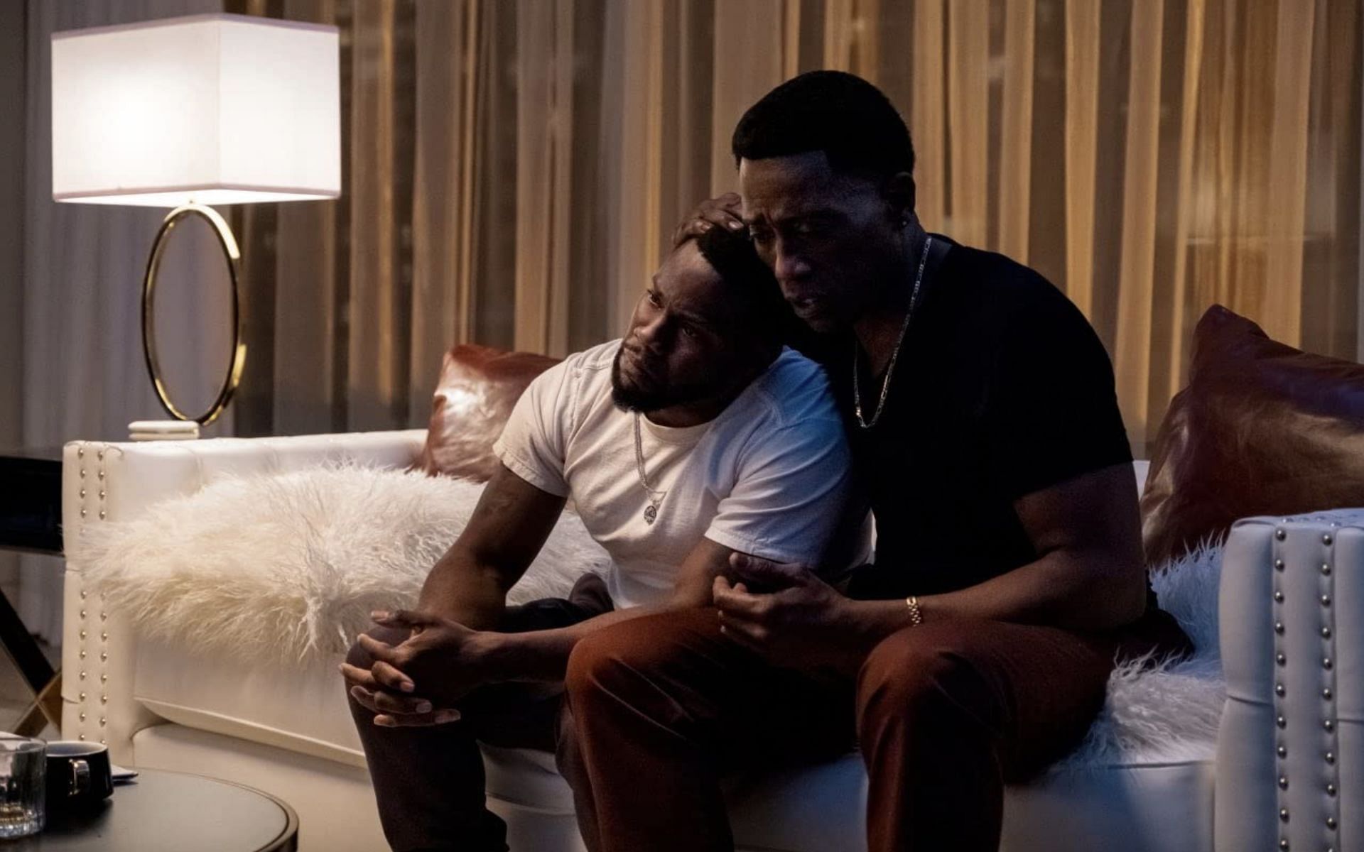 Still from Netflix&#039;s True Story starring Kevin Hart and Wesley Snipes (Image via IMDb)