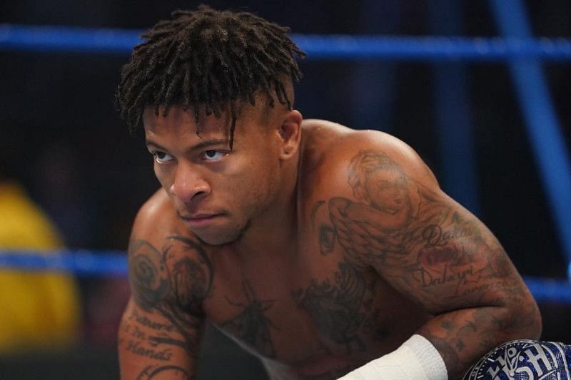 AEW star Lio Rush waiting for his opponent