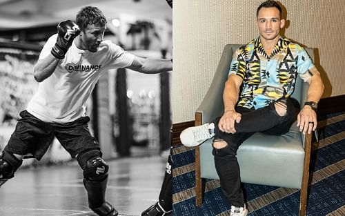 Justin Gaethje (left) Michael Chandler (right) [Images Courtesy: @justin_gaethje @mikechandlermma on Instagram]