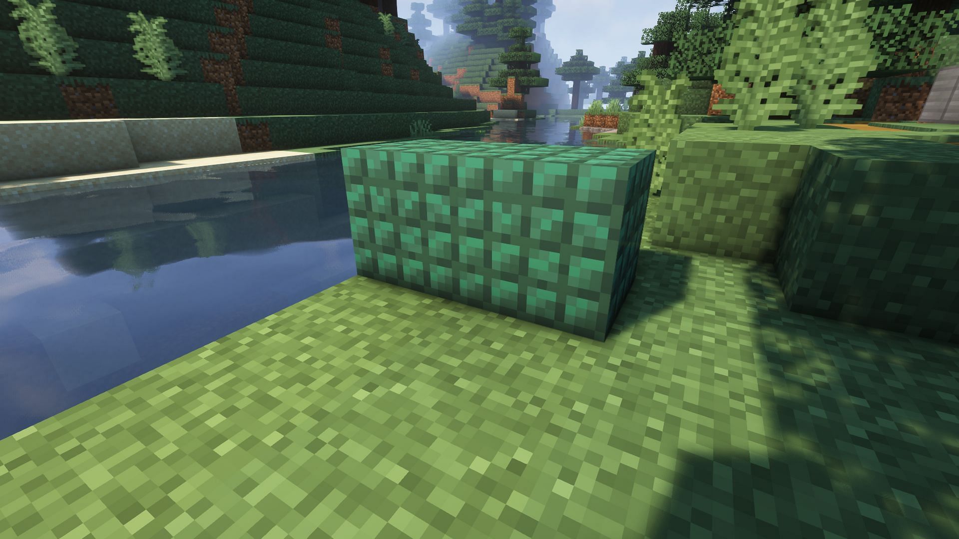 Dark prismarine blocks (Image via Minecraft)