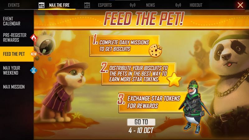 Feed the Pet event will be ending today (Image via Free Fire)