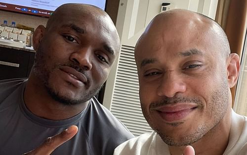 Kamaru Usman (left) and Ali Abdelaziz (right) [Image Courtesy: @aliabdelaziz000 on Instagram]