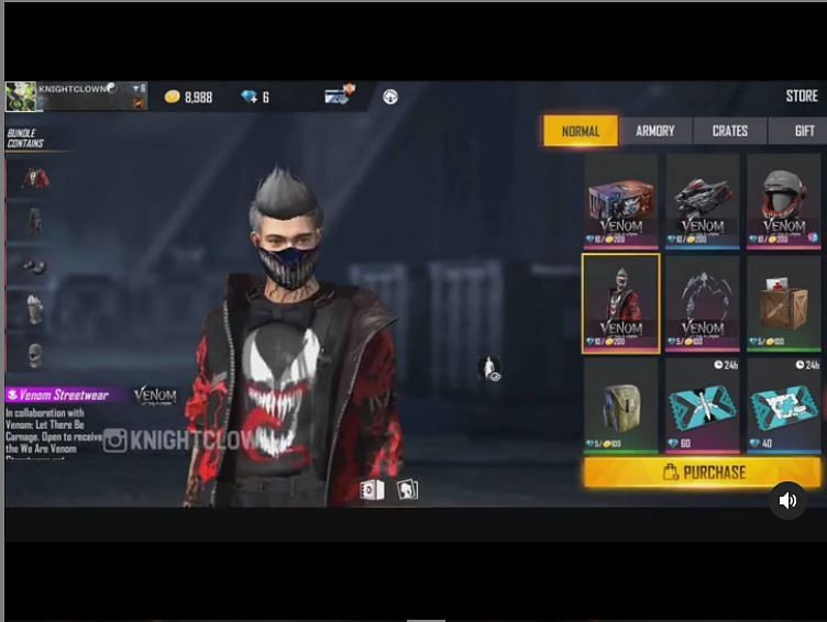 We Are Venom Streetwear (bundle) (Image via Knight Clown; Instagram)