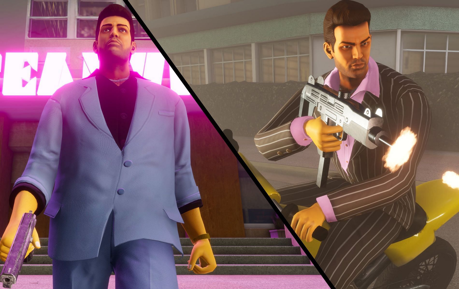 How Tommy Vercetti appears in the GTA Trilogy (Image via Rockstar Games)
