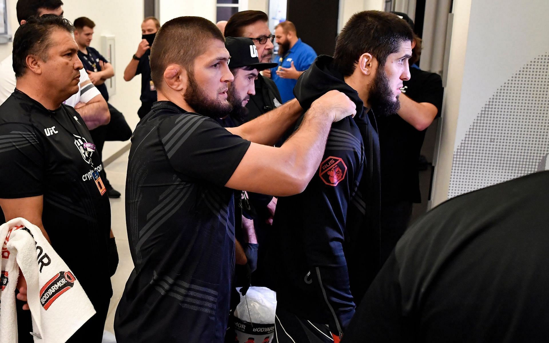 Khabib Nurmagomedov will once again don the coaching hat when Islam Makhachev fights Dan Hooker at UFC 267