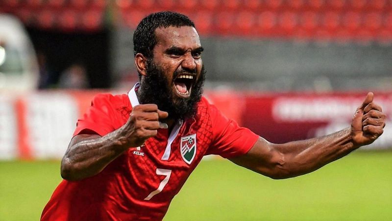 Ali Ashfaq is the highest goal-scorer of Maldives. (Image: Maldives FA)
