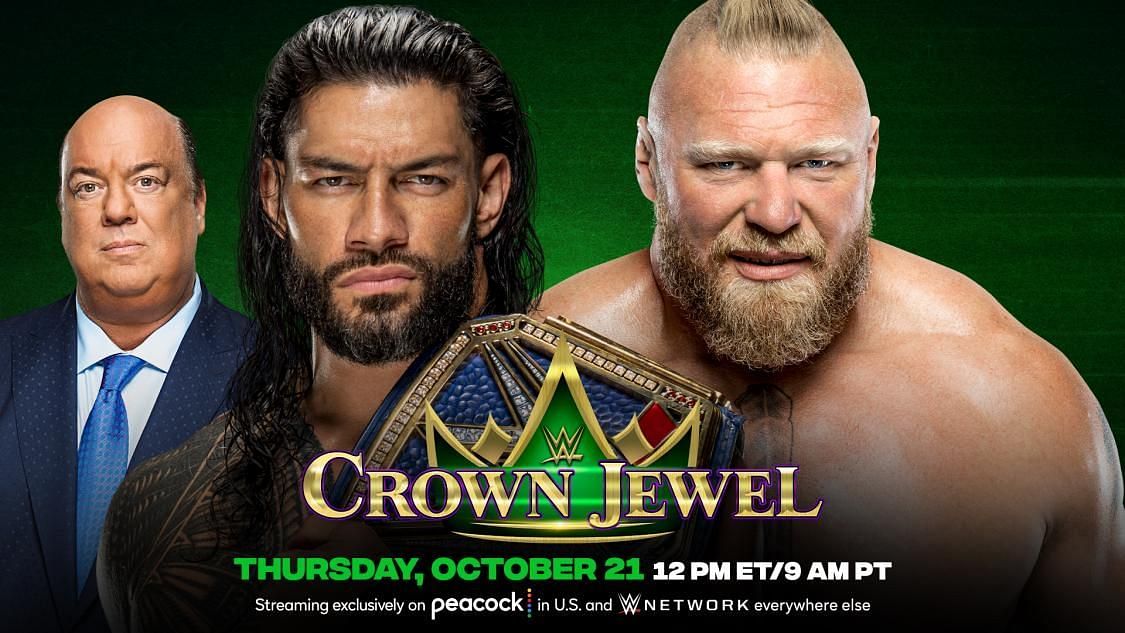 Roman Reigns vs. Brock Lesnar for the Universal Championship at WWE Crown Jewel