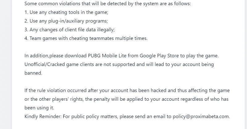 Will using PUBG Mobile Lite mods or hacks get your accounts banned?