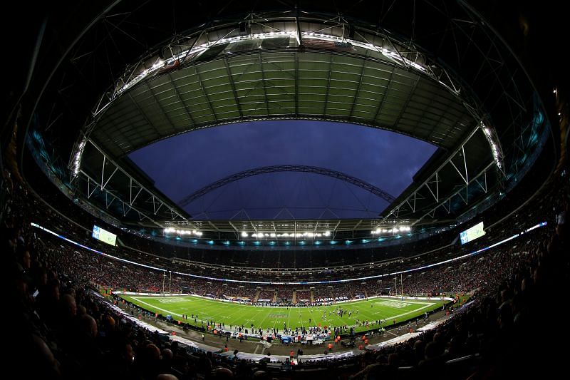 Wembley Stadium, London, hosting an NFL game: Houston Texans v Jacksonville Jaguars