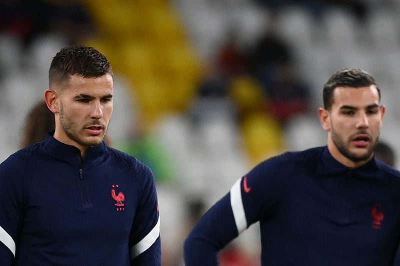 Lucas Hernandez and Theo Hernandez representing France at the UEFA Nations League