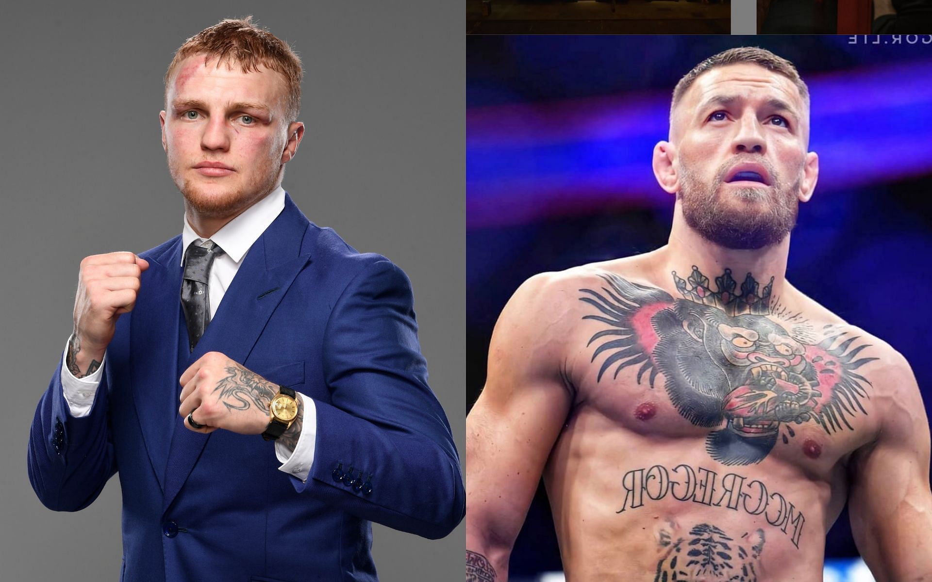 Mason Jones (left), Conor McGregor (right) [Images Courtesy: @MasonJones1995, @UFC via Twitter]