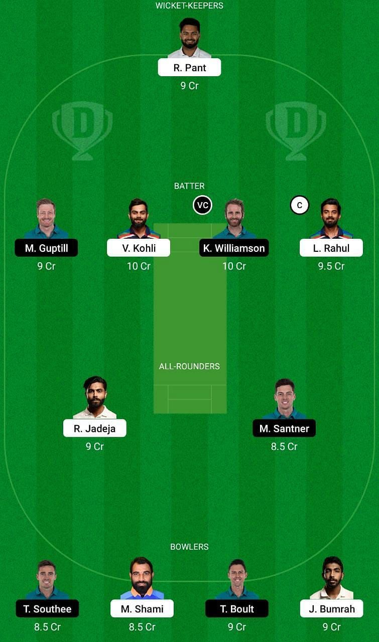 IND vs NZ Dream11 Fantasy Tip #1