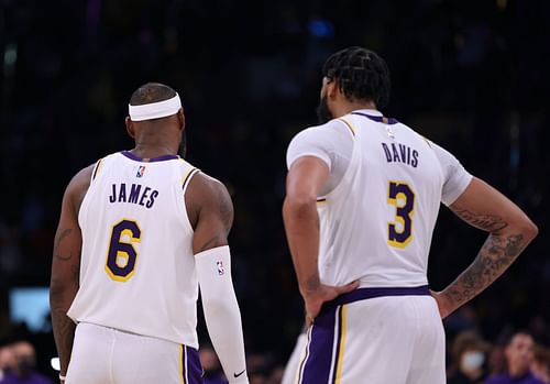 LeBron James and Anthony Davis of the Los Angeles Lakers.