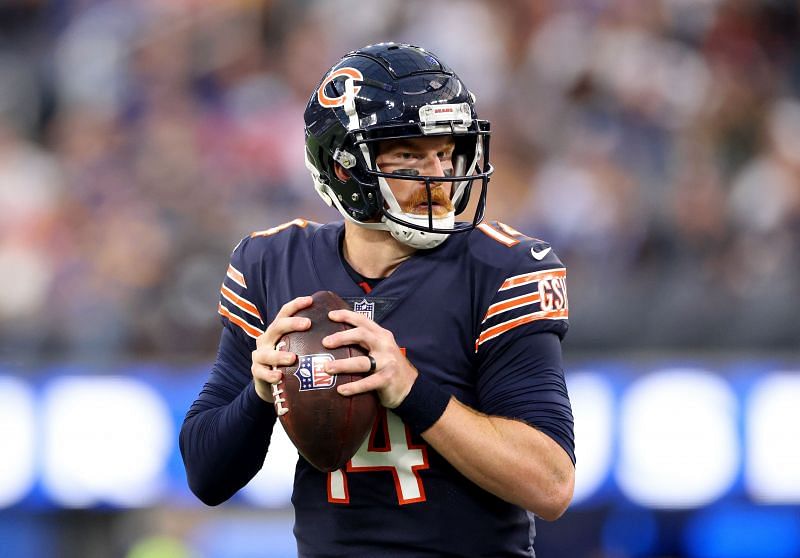 Andy Dalton with the Chicago Bears v Los Angeles Rams