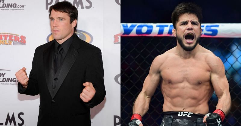 Former UFC fighters Chael Sonnen (left) and Henry Cejudo (right)