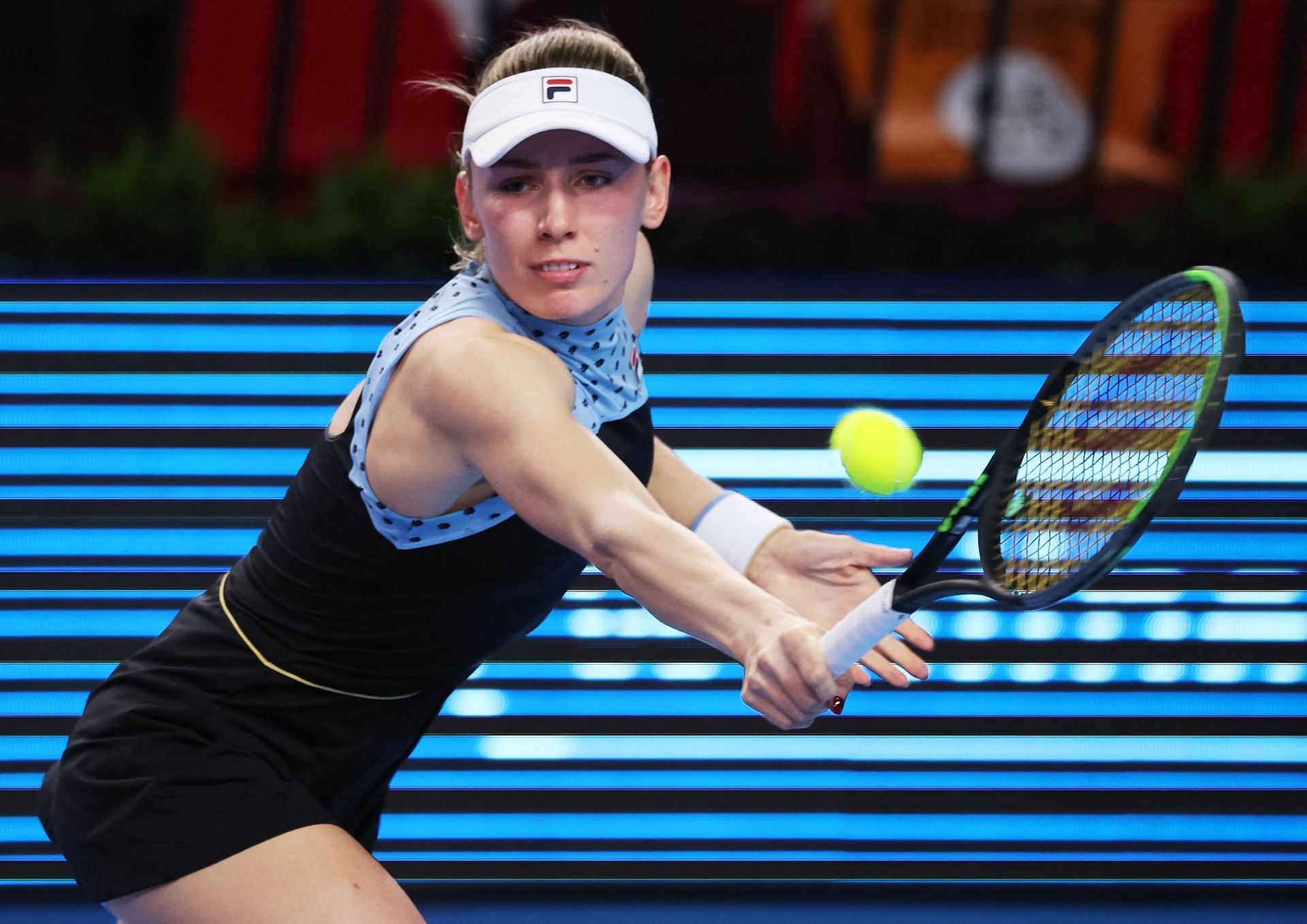 Ekaterina Alexandrova in action at the VTB Kremlin Cup