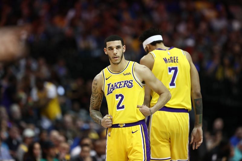 Lonzo Ball during his time with the Los Angeles Lakers.