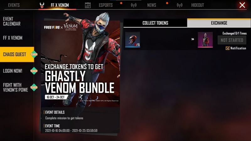 To get the bundle, users have to exchange a total of 15 tokens