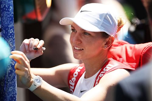 Simona Halep at the 2020 Australian Open