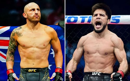 (Left) Alexander Volkanovski (Right) Henry Cejudo