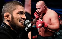 Watch: A delighted Khabib Nurmagomedov erupts in joy after Fedor Emelianenko knocks out Tim Johnson at Bellator 269