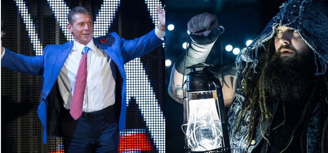 Vince Mcmahon (left) and Bray Wyatt (right)
