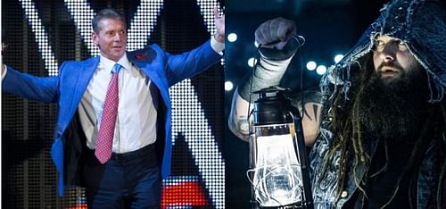 Vince Mcmahon (left) and Bray Wyatt (right)