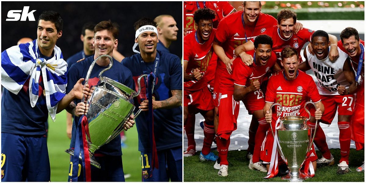Which football teams have won the treble?